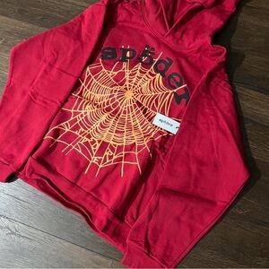 Sp5der og web v2 hoodie red